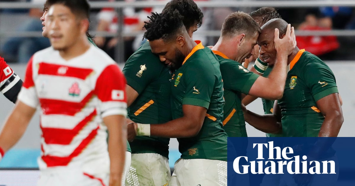 South Africa to face Wales in semi-final after grinding down Japan