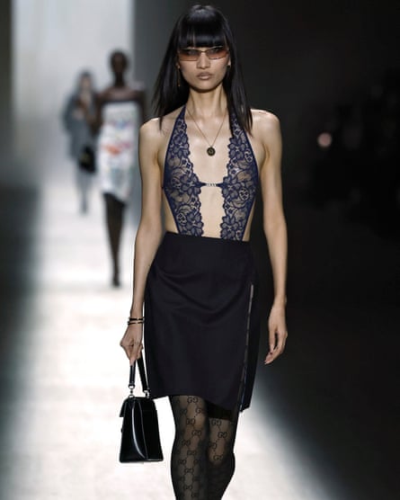 Barely there … Gucci at the 2026 ready-to-wear show in Milan.