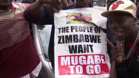 'We are going to take our Zimbabwe back': protesters call for Mugabe to go - video 