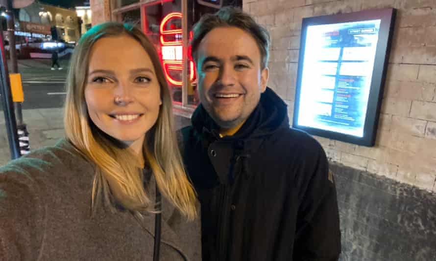 Ellie and Tom on their date.