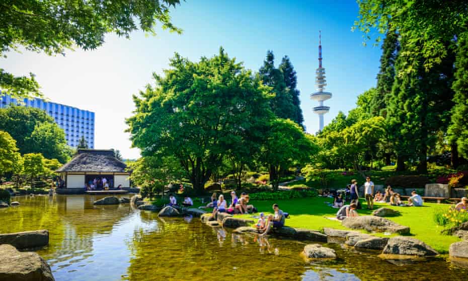 The Japanese garden in the Planten un Blomen in Hamburg.