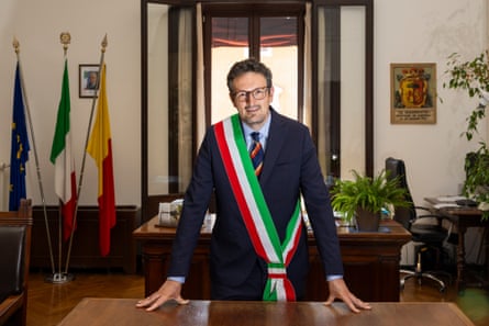 Alessandro Barattoni, mayor of Ravenna, pictured in his office.