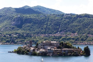 The island of Orta San Giulio, Lago d'Orta, northern Italy.