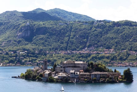 The island of Orta San Giulio, Lago d'Orta, northern Italy.
