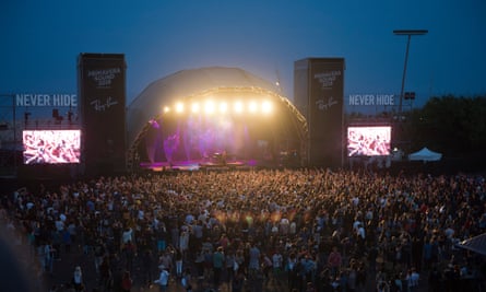 Primavera Sound Festival 2015. General View of the Ray Ban stage during the fourth day of Primavera Sound Festival on May 30, 2015 in Barcelona, Spain.