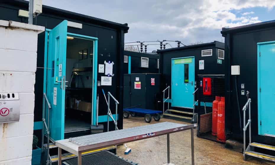 One of Deliveroo’s dark kitchen sites in London.