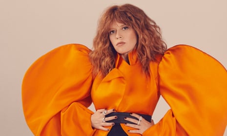 ‘I’m wired for hope’: Natasha Lyonne wears dress by Kaimin and rings by Beladora.