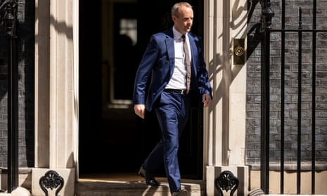 Dominic Raab: ‘his departure has generated large headlines and he’s not gone quietly into the night’