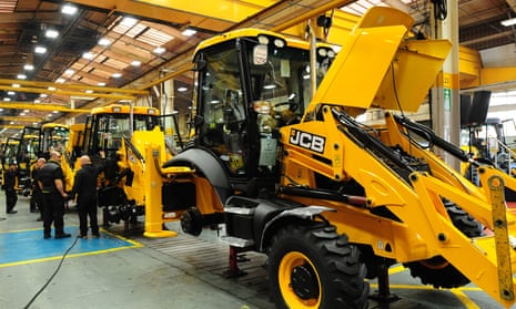 The JCB factory in Rocester, Staffordshire, where workers are to go on a shorter week.