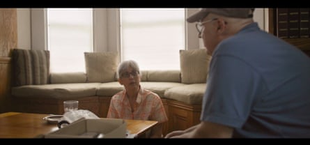 David and Ina Steiner in their living room