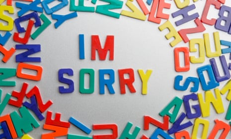 “I’m Sorry” - Refrigerator magnets spell a message out of a jumble of letters. Image shot 2013. Exact date unknown.