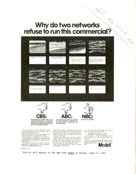When TV networks refused to run Mobil’s advertorials, the company strategically argued for ‘corporate free speech’ and its importance to democracy.