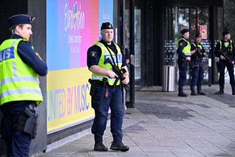 Swedish authorities have heightened security in Malmö, the host city for this Eurovision song contest.