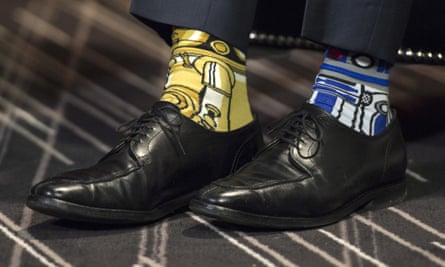 Canada’s prime minister Justin Trudeau’s Stars Wars-themed socks.