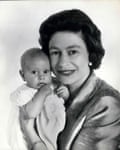 The Queen with Her New Baby: H.M. Queen Elizabeth II with her fourth child, Prince Edward, who was born 10 March 1964