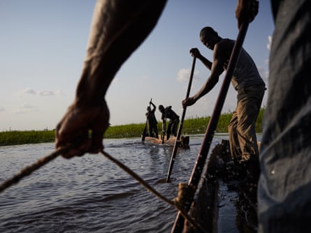 Fisherman on the River Congo, Kinshasa