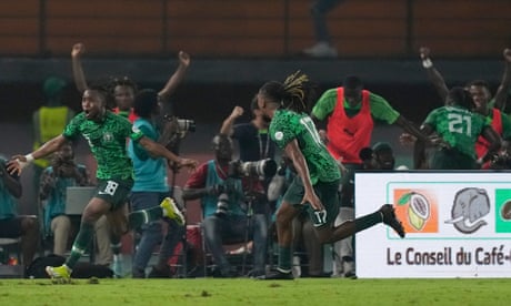 Nigeria soar into Afcon quarter-finals as Lookman vanquishes Cameroon