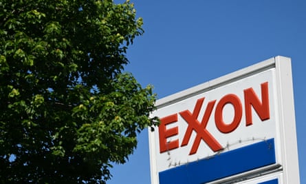 A view of an Exxon gas station in Glen Burnie, Maryland