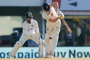 Dom Sibley of England is out lbw.