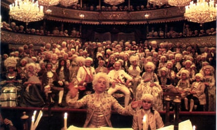 Tom Hulce in the 1984 film adaptation of Amadeus. Photograph: Ronald Grant