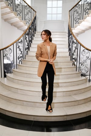 Victoria Beckham takes her bow at her London show in September 2018