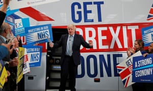 Boris Johnson speaks to supporters in Manchester