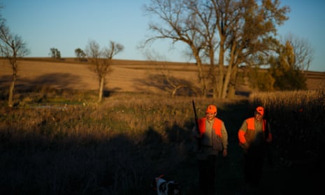 Cruz, left attended a pheasant hunt hosted by King, right, in late October. The two are friends.