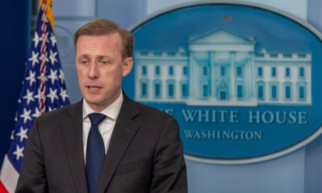 National Security Advisor Jake Sullivan pictured speaking to the press at the White House on November 10, 2022 in Washington, DC. (Photo by Tasos Katopodis/Getty Images)