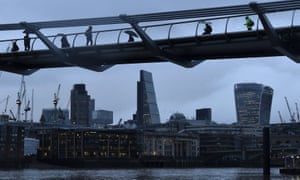 The Millennium footbridge in the City of London