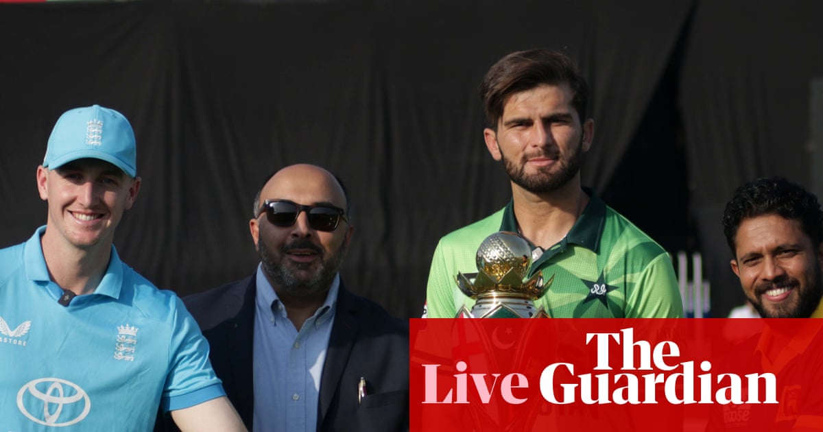 Pakistan v England: men’s tri-series cricket ODI – live