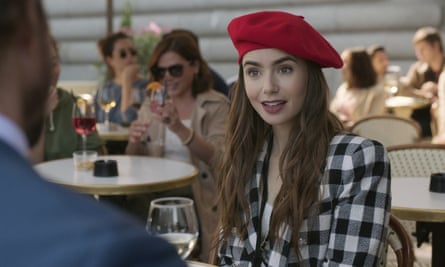 Lily Collins in Emily in Paris.