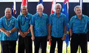 Malcolm Turnbull with Pacific Island leaders
