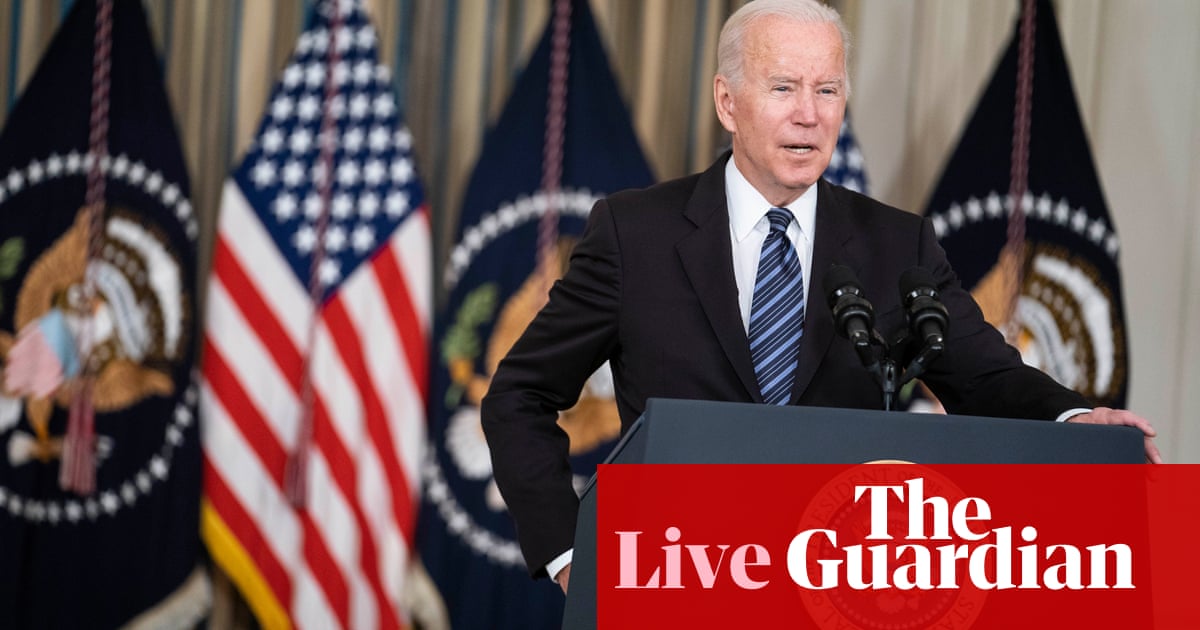 Biden urges ‘every House member’ to support agenda ‘right now’ as crucial vote nears – live