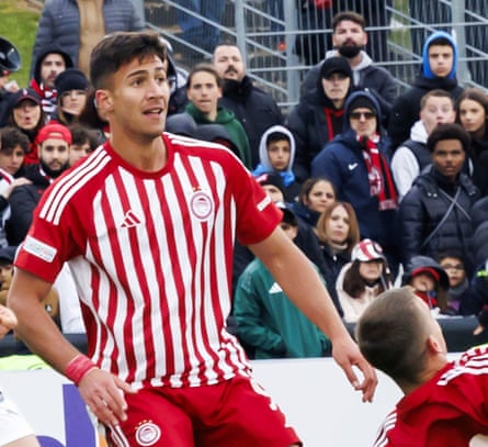 Charalampos Kostoulas scored seven goals in 22 games to help Olympiakos win a 48th domestic title last season