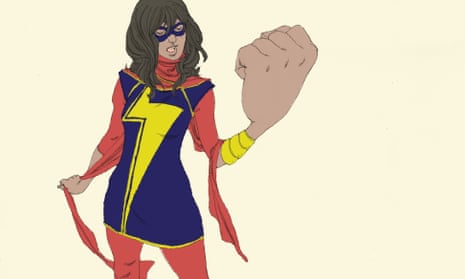 Fist pump … Kamala Khan, Ms Marvel. 