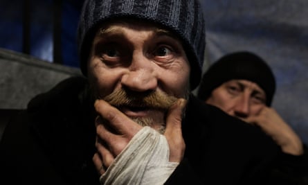 Georgy, from Siberia, at a homeless clinic in Moscow.