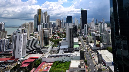 View of skyscrapers in the commercial area of Panama City