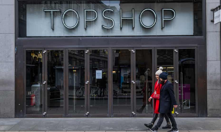 The Topshop store in Oxford Street, London