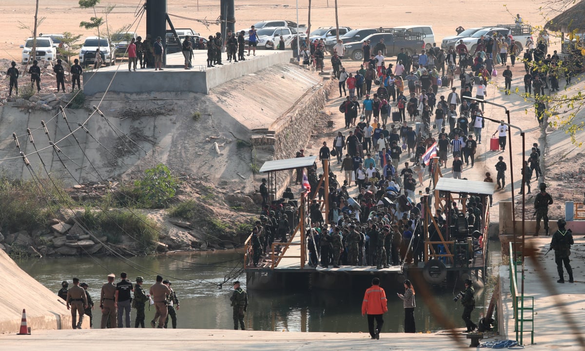 Thousands rescued from illegal scam compounds in Myanmar as Thailand launches huge crackdown | Myanmar | The Guardian