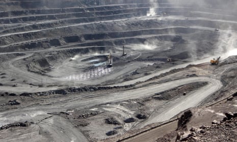 A mine containing rare earth minerals in Inner Mongolia, China.