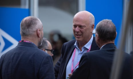 Chris Grayling at the Conservative party conference in Manchester this week.