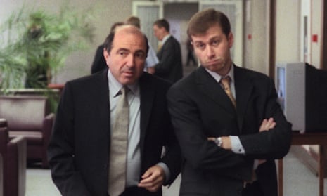 Boris Berezovsky, left, and Roman Abramovich in the state duma in 2000. Berezovsky was forced into exile after he turned on Putin.