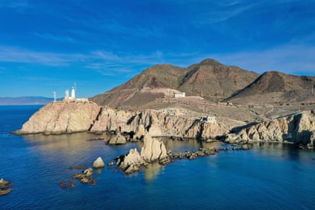 Faro de Cabo de Gata, the lighthouse at the tip of the peninsula.