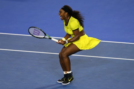 Serena Williams fights to stay in the final.