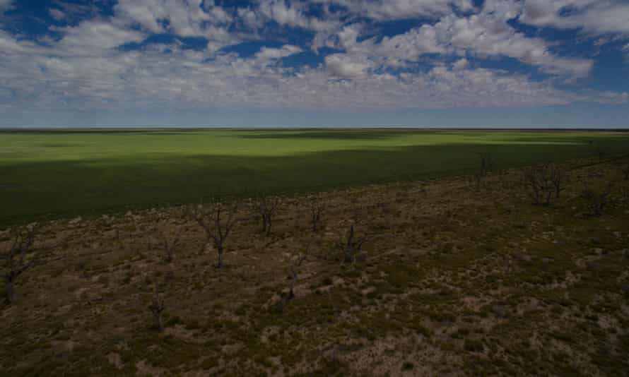 Sunset Strip on the dry shore of Menindee Lake in February 2018