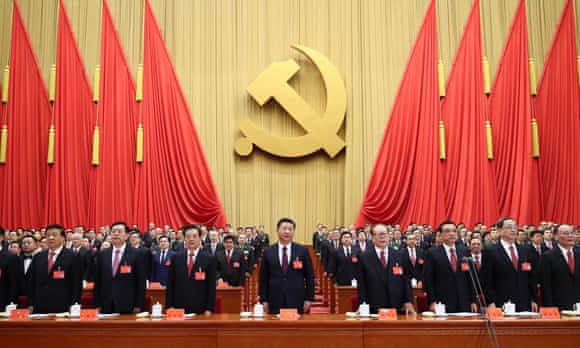 Xi Jinping delivers a speech in Beijing