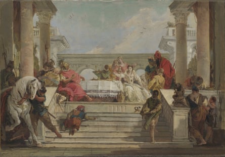Giovanni Battista Tiepolo, The Banquet of Cleopatra, 1740s (c) The National Gallery, London
