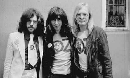 Richard Neville, James Andreson and Felix Dennis, subjects of the longest obscenity trial in British legal history.