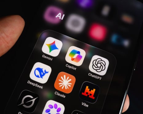 phone with AI apps on it
