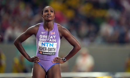 A disappointed Dina Asher-Smith after the final.